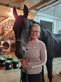 Denitza Petrova and her dream stallion Northern Escort