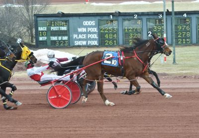 Glengarry Knight N (#2) catches American Rebel at the wire